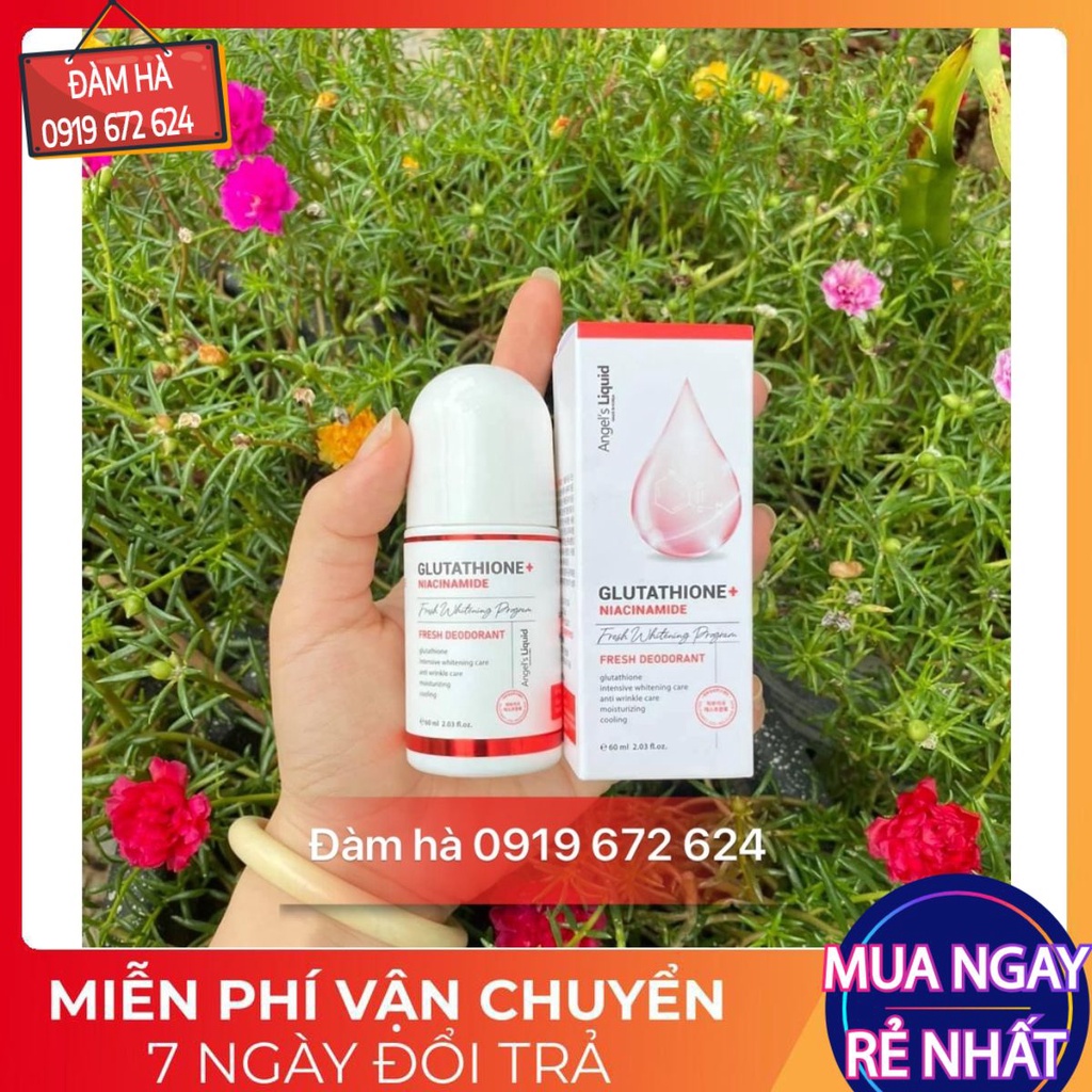 Lăn Nách Trắng da mờ thâm nách Glutathione Angel Liquid