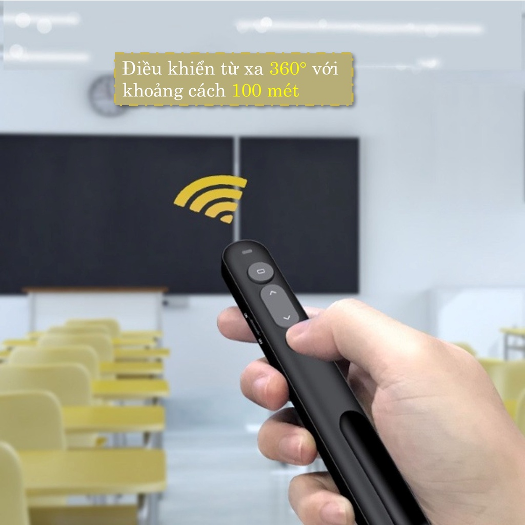 Bút trình chiếu chỉ laser điều khiển từ xa VP155  dùng khi thuyết trình PowerPoint D00-805