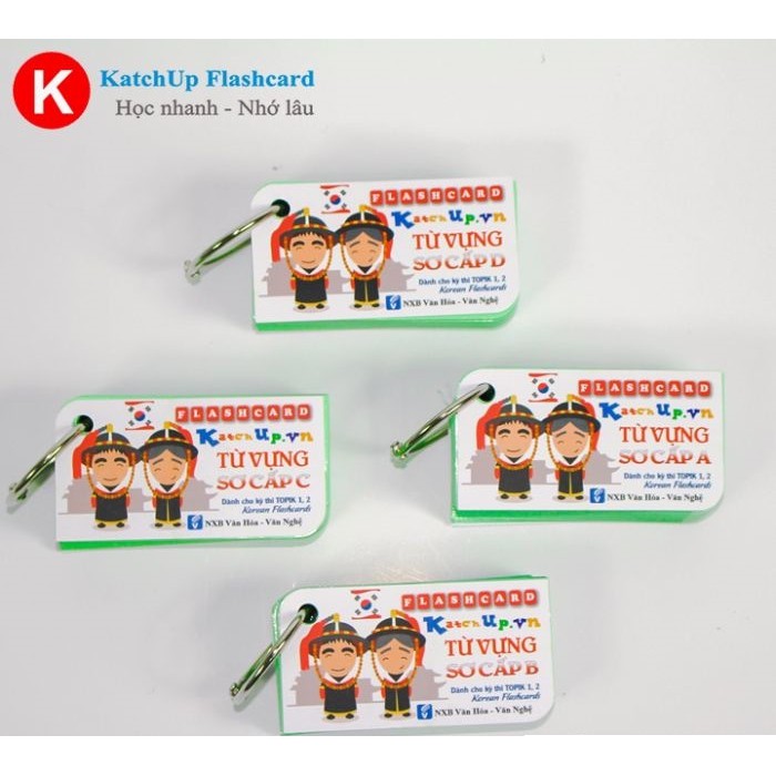 Bộ KatchUp Flashcard Từ Vựng Tiếng Hàn Sơ Cấp (TOPIK 1,2) - High Quality