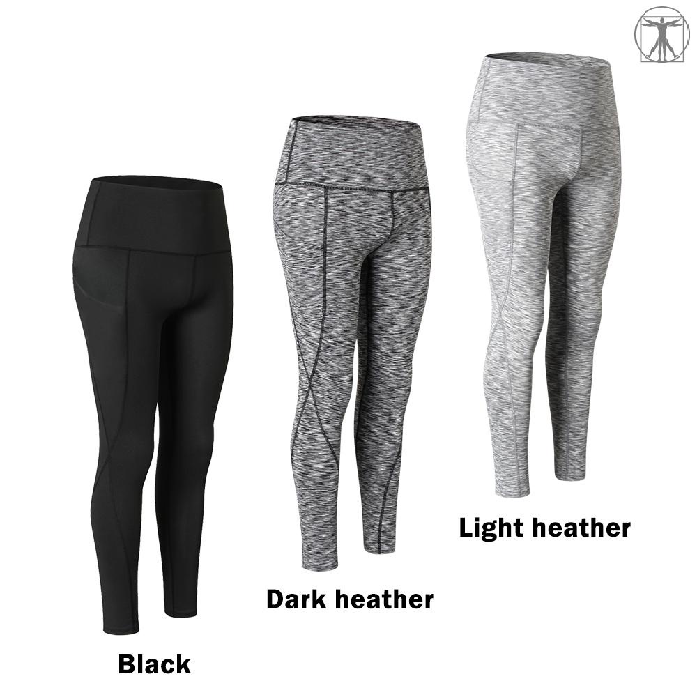 Women High Waist Yoga Pants 4 Way Stretch Tummy Control Workout Running Fitness Yoga Pants Leggings with Pocket