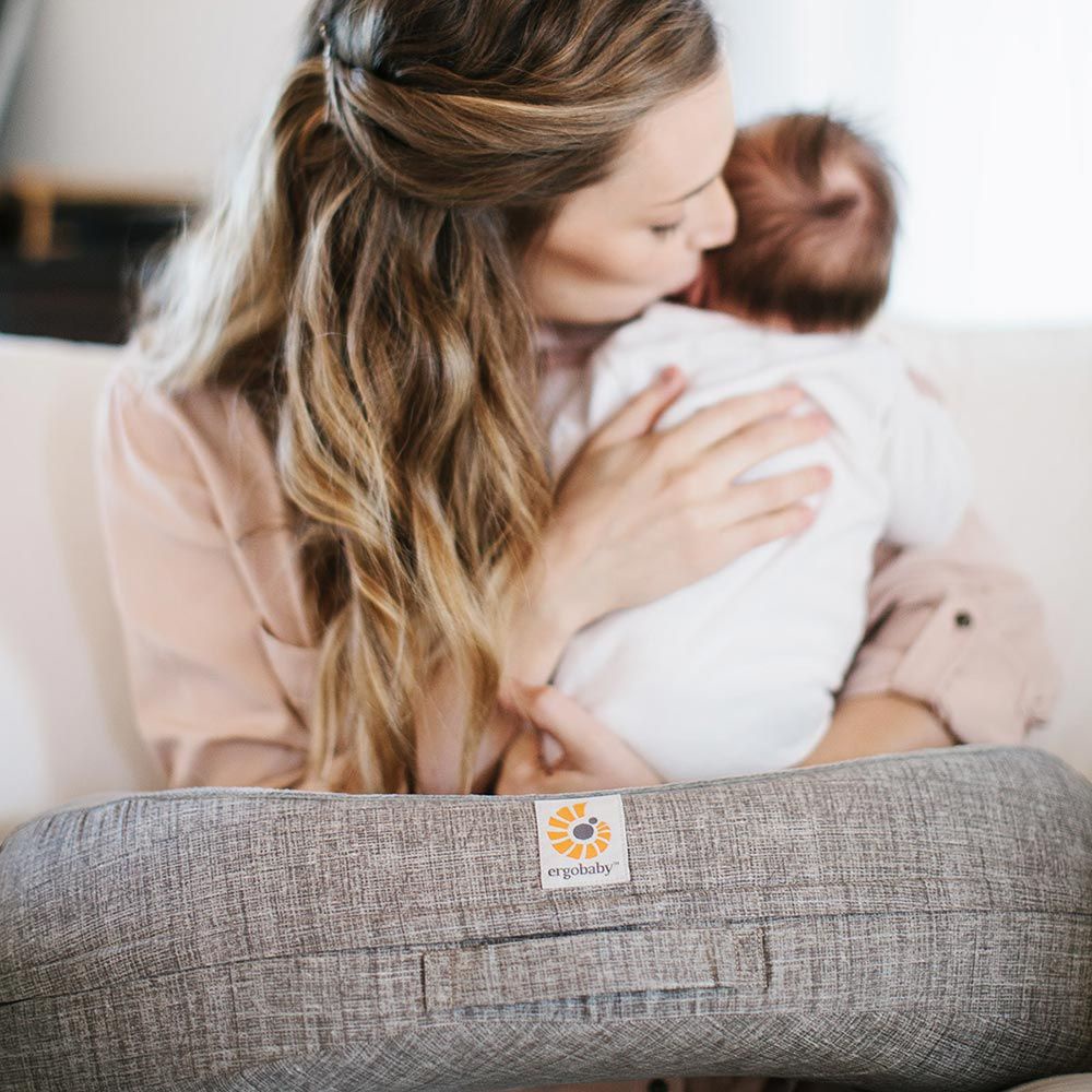 💝Gối cho bé bú Ergobaby Pillow có dây cố định, tạo cho bé tư thế thoải mái khi bú mẹ, hỗ trợ bé tập ngồi, tập lẫy