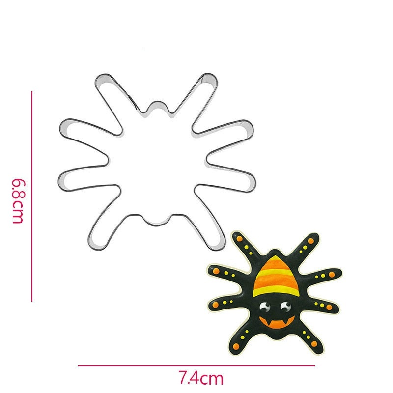 Khuôn Cắt Bánh Quy Hình Nhện Bằng Thép Không Gỉ