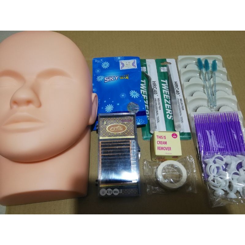 Sét đủ đồ học và làm nối mi chuyên nghiệp