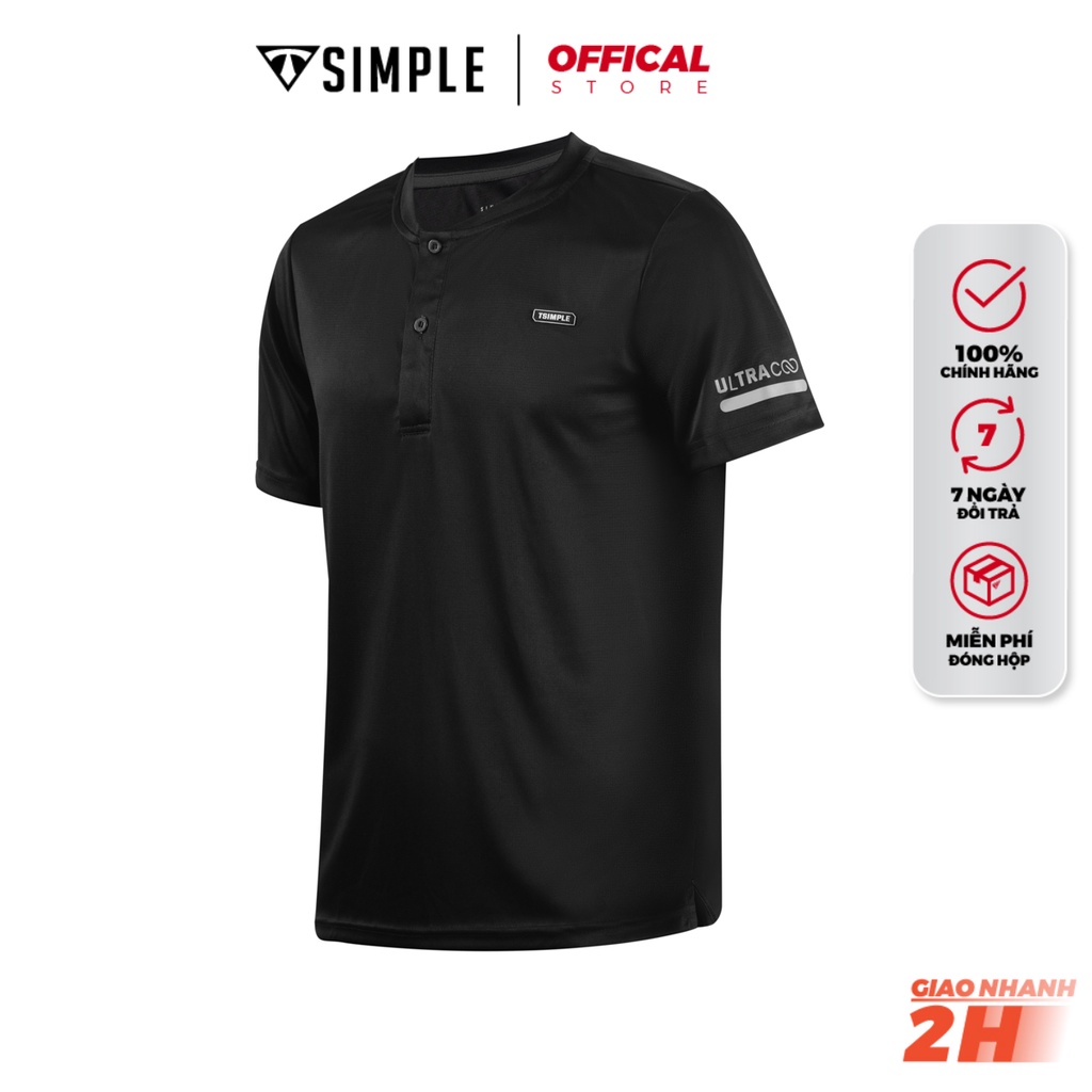 Áo Thể Thao Nam TSIMPLE cổ bẻ tay ngắn tập gym vải thun lạnh thoáng mát co giãn MSSAHCBC | BigBuy360 - bigbuy360.vn