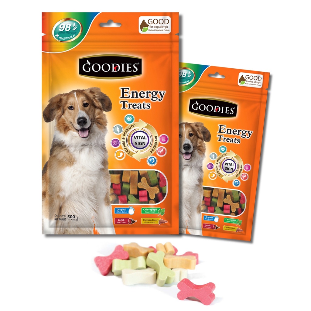 🇹🇭 Xương Gặm Sạch Răng Bổ Sung Canxi Vitamin Cho Chó Goodies Energy 125G