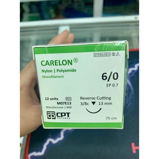 Chỉ phẫu thuật không tiêu dùng trong thẩm mỹ cpt carelon nylon số 6/0