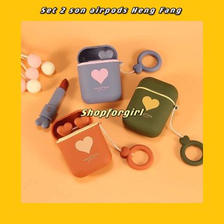 Set 2 son HengFang airpods thiết kế độc đáo