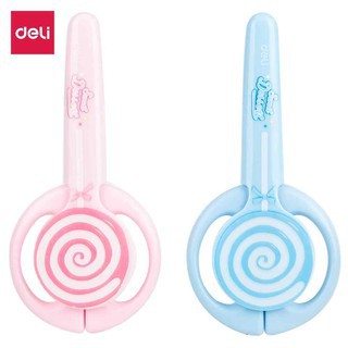 DELI E6069 Kéo Đáng Yêu Lollipop Hình Cho Trẻ Em