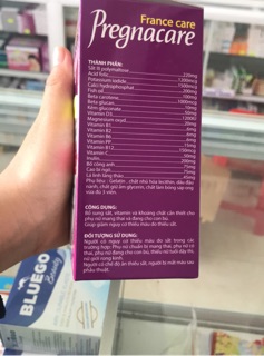 Pregnacare-sắt cho mẹ bầu