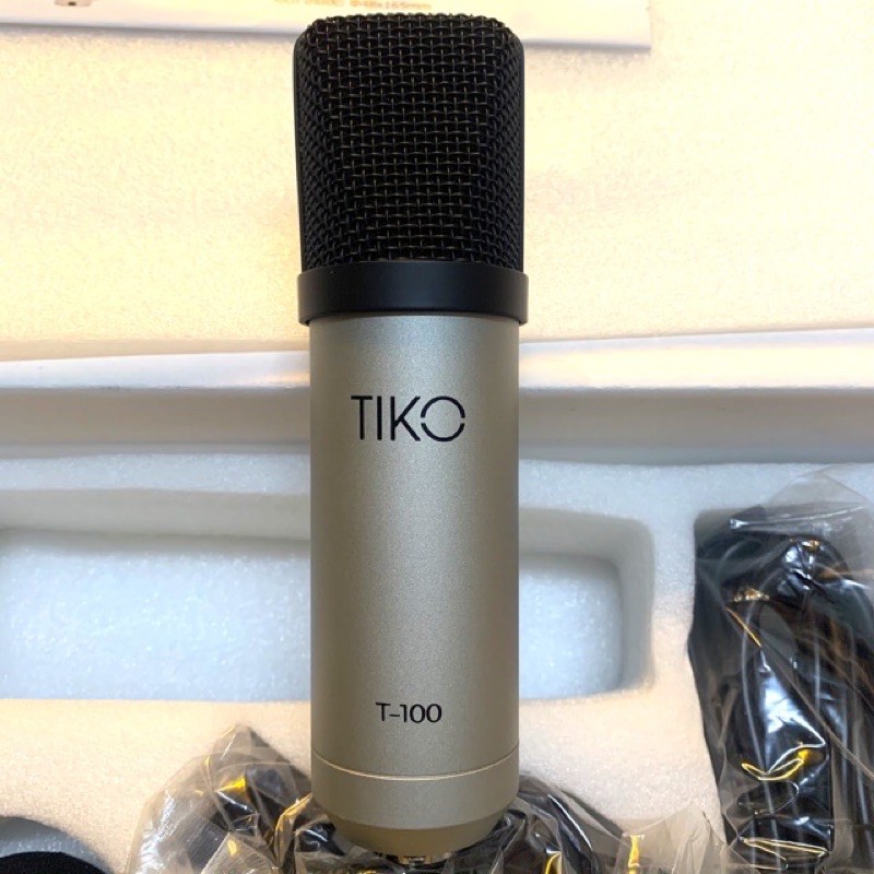 COMBO MIC THU ÂM TIKO T-100 + SOUND CARD XOX KS108 + CHÂN KẸP MÀNG LỌC ĐẦY ĐỦ BẢO HÀNH 1 năm