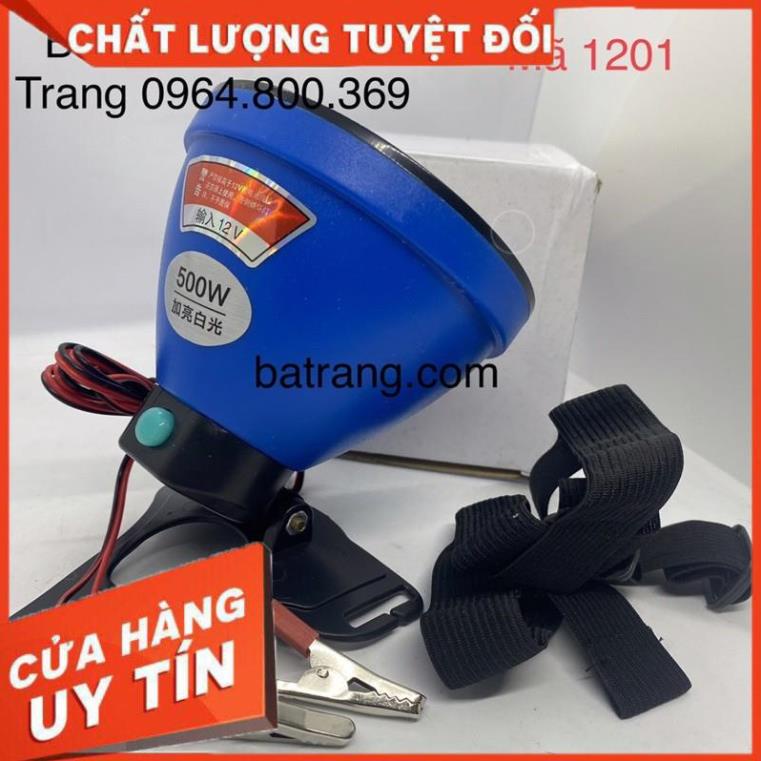 Đèn kẹp bình ác quy 12V 500W sáng rộng Đèn pin siêu sáng