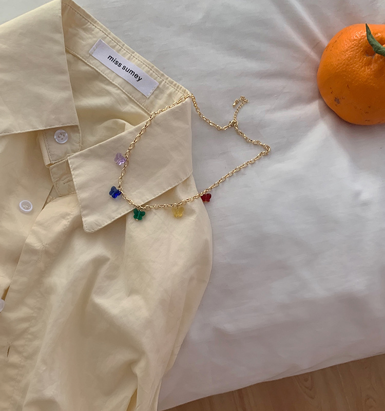 Vòng cổ phối mặt hình cánh bướm thời trang độc đáo dễ phối đồ 191011