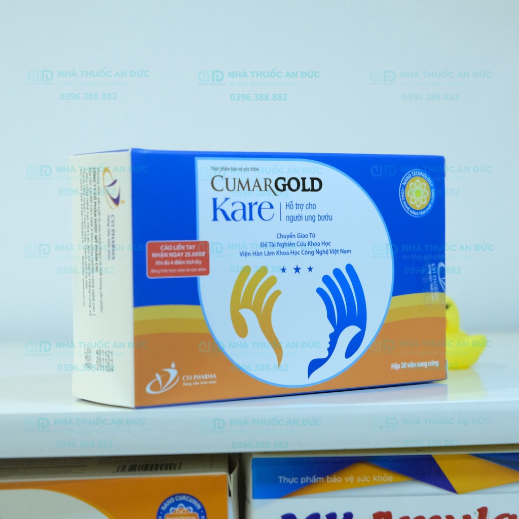 Cumargold Kare - Tăng cường miễn dịch, nâng cao thể trạng cho bệnh nhân ung bướu, phục hồi sức khoẻ - Nhà thuốc An Đức
