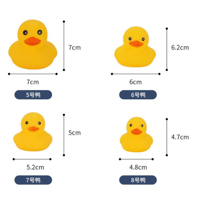 Set đồ chơi chú vịt vàng dễ thương cho bé khi tắm