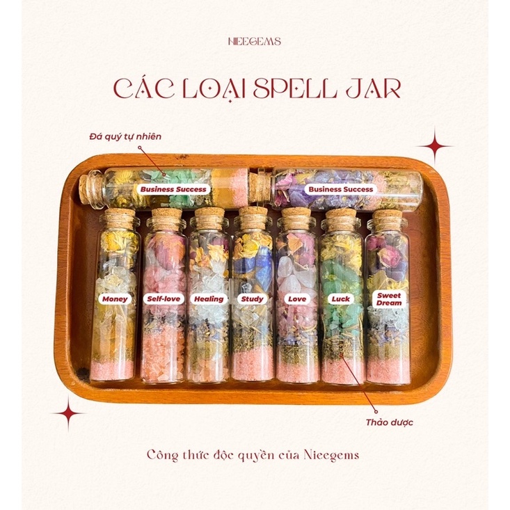 𝐍𝐈𝐄𝐄 𝐆𝐄𝐌𝐒 | Lọ may mắn Spell Jar