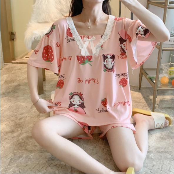 Đồ ngủ nữ bộ đồ ngủ sexy đồ ngủ pijama dễ thương BN01 | BigBuy360 - bigbuy360.vn