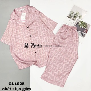 Bộ ngủ lụa gấm lửng siêu mát