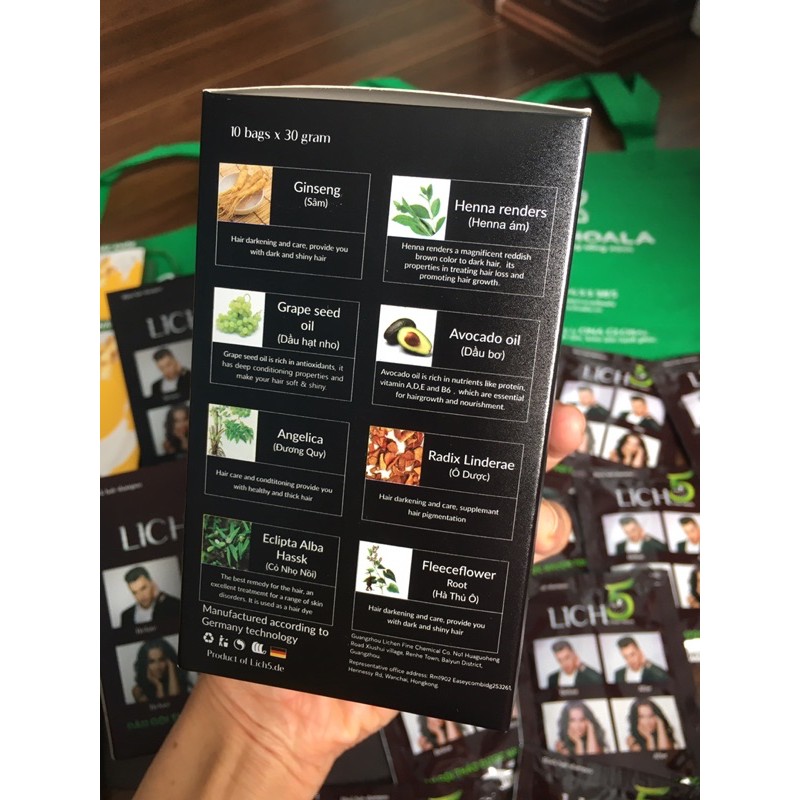 Dầu gội thảo dược phủ bạc tóc Lich 5 | BigBuy360 - bigbuy360.vn
