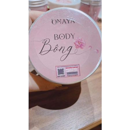 KEM BODY BÔNG ONAYA 500GR, trắng sáng mềm mịn, cấp nước, thấm nhanh không bết dính