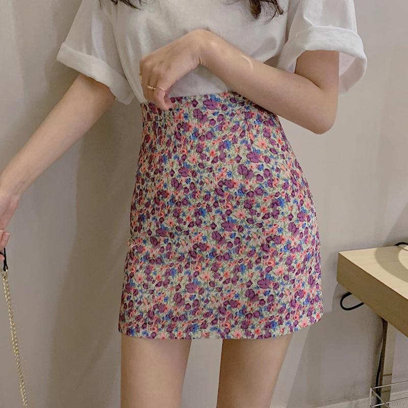 Chân Váy Lưng Cao Họa Tiết Hoa Cúc Xinh Xắn Thời Trang Theo Phong Cách Hàn Quốc Dành Cho Nữ
