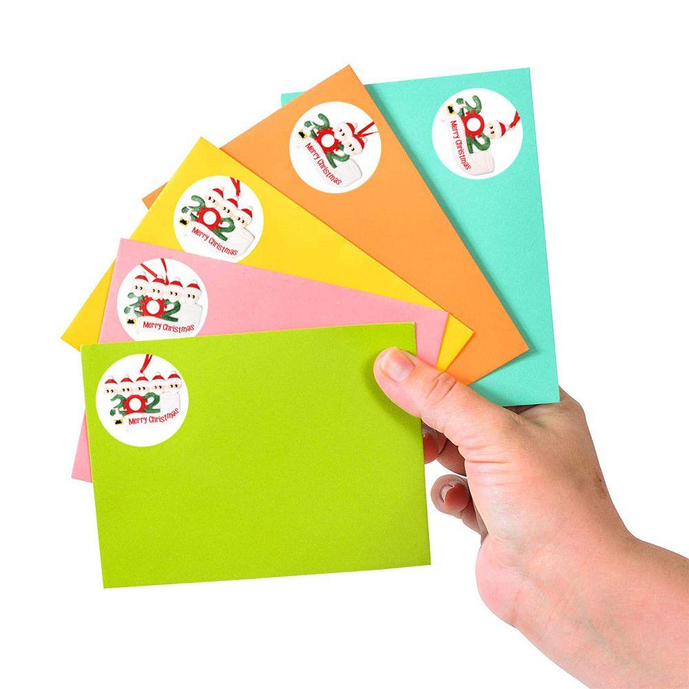 Set 500 Miếng Dán Trang Trí Phong Bì / Quà Giáng Sinh Độc Đáo DIY