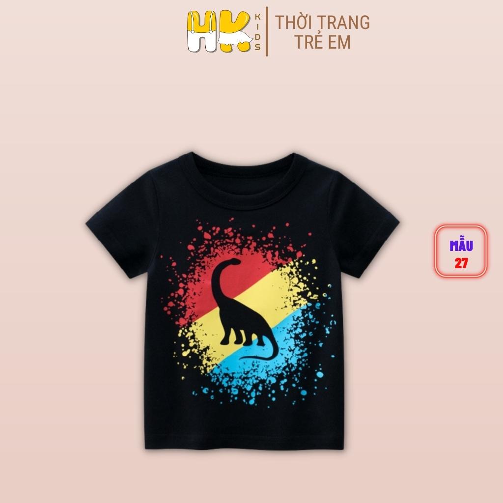 Áo phông/thun cộc tay bé trai 27 KIDS, chất cotton mềm mịn, thấm hút mồ hôi tốt, hàng chuẩn Quảng Châu