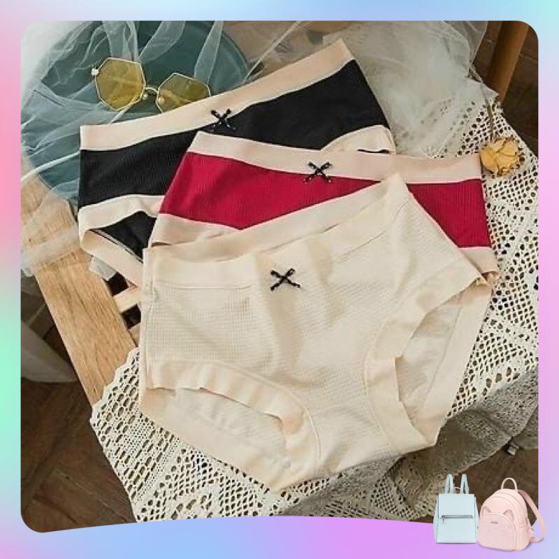 5 Quần lót cotton viền lụa siêu ôm,siêu mát 2231