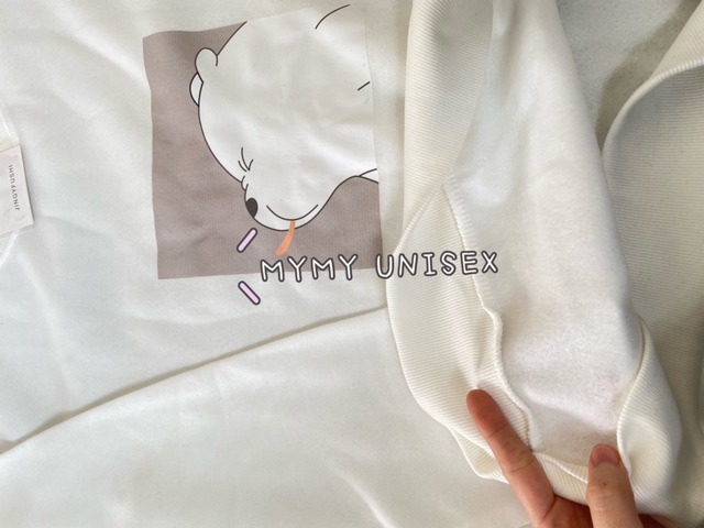 Áo Sweater mặt hình GẤU TRẮNG cổ tròn [ Video cận chất ] chất nỉ cotton mịn nhẹ đủ size form UNISEX nam nữ_ MYMY UNISEX | BigBuy360 - bigbuy360.vn