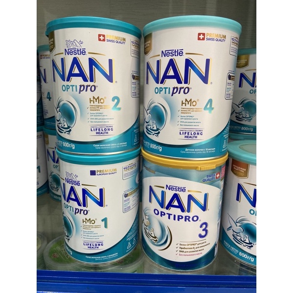 Sữa Nan Nga Số 1,2,3,4 – 800G DATE 2022