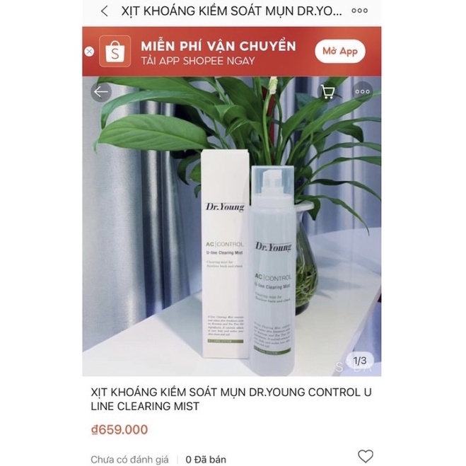 XỊT KHOÁNG KIỂM SOÁT NHỜN VÀ MỤN DR.YOUNG CONTROL U LINE CLEARING MIST (Hàn quốc) | BigBuy360 - bigbuy360.vn