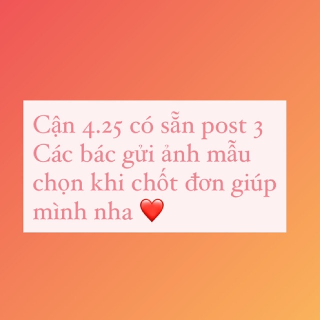 Cận 4.25 có sẵn post 3