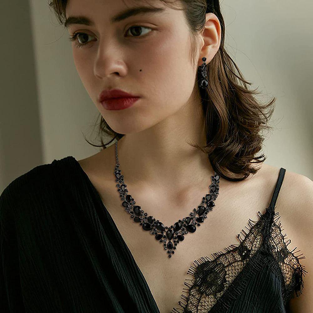 Bộ Dây Chuyền Trang Sức Dự Tiệc Cưới Dành Cho Nữ