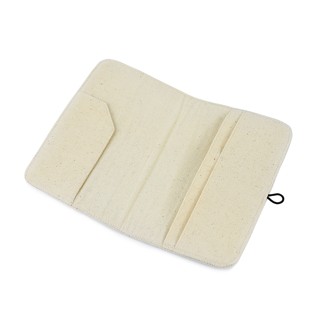 Bao passport thổ cẩm vẽ tay sáp ong Hmong PASSI HEMP - Tomato Handmade
