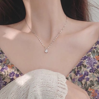 Vòng Cổ Sợi Xích Đính Kim Cương Lấp Lánh Thời Trang Hàn Quốc