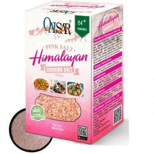 Muối Hồng Himalaya Qaisar cao cấp nấu ăn, tẩy tế bào chết