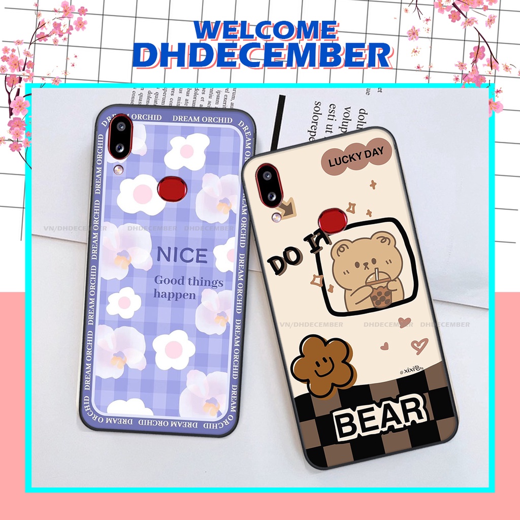 Ốp lưng Samsung Galaxy A10S in hình gấu K@ws, gấu nâu, dor@emon RẺ- ĐẸP- BỀN