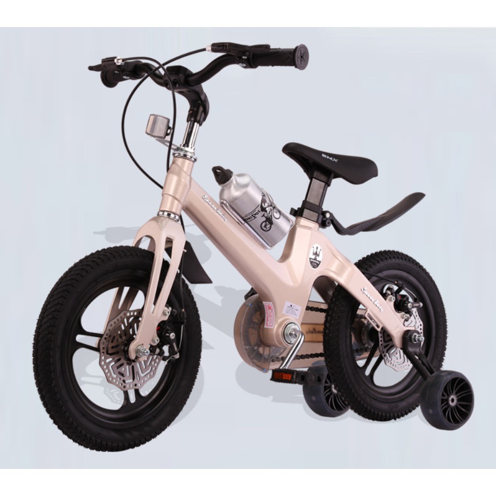 XE ĐẠP TRẺ EM CAO CẤP, MÀU XÁM BÁNH 18 INCH