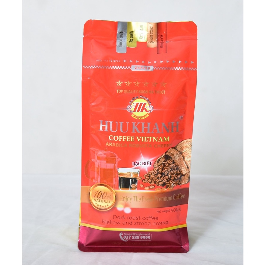 Cà phê bột Hữu Khánh CAO CẤP - HK 6 SAO Đặc Biệt (500gr) - HK ĐẲNG CẤP | BigBuy360 - bigbuy360.vn