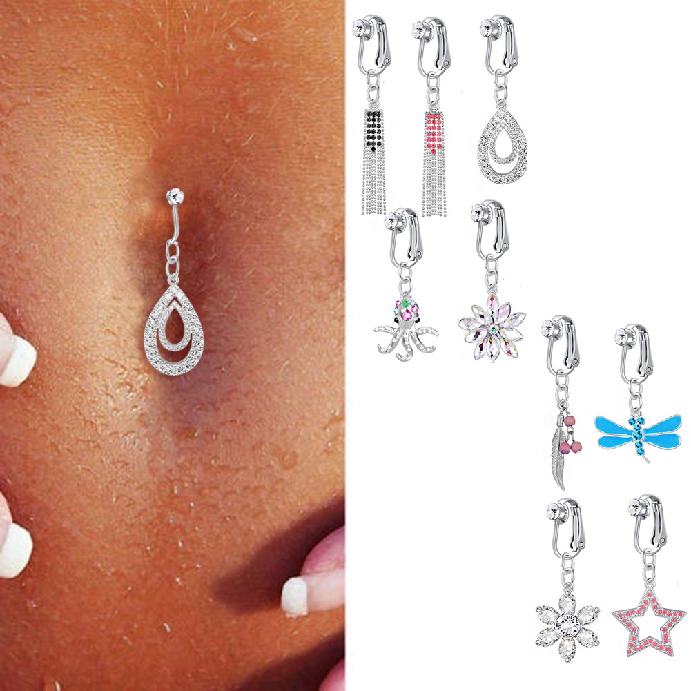 1 Khuyên Xỏ Rốn Hình Bướm Cá Tính