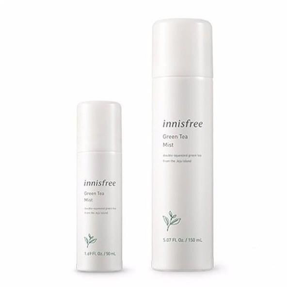 NƯỚC XỊT KHOÁNG TRÀ XANH INNISFREE green tea mineral mist 50ML +150ML