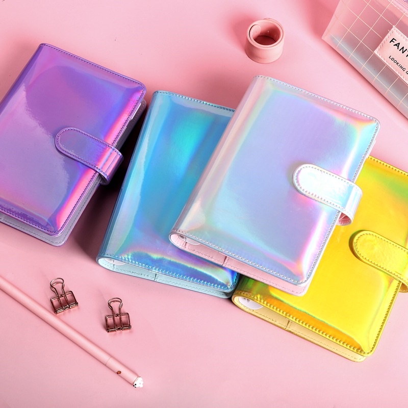 Sổ CHI TIÊU, TIẾT KIỆM A6 bìa cứng HOLOGRAM đựng tiền mặt