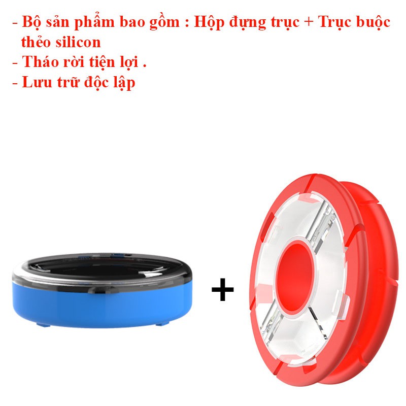 Trục Câu Cá Silicon Cuốn Thẻo Chuyên Dụng Câu Đài , Câu Đơn Có Hộp Đựng Cao Cấp PK-48