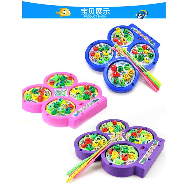 Đồ Chơi Câu Cá 4 Hồ, Đồ Chơi Trẻ Em Cho Bé Gái, Bé Trai Thoả Sức Vui Chơi