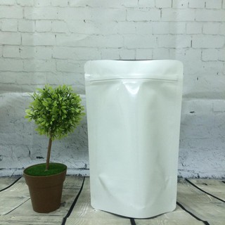 [1kg] Túi zipper 2 mặt trắng sữa