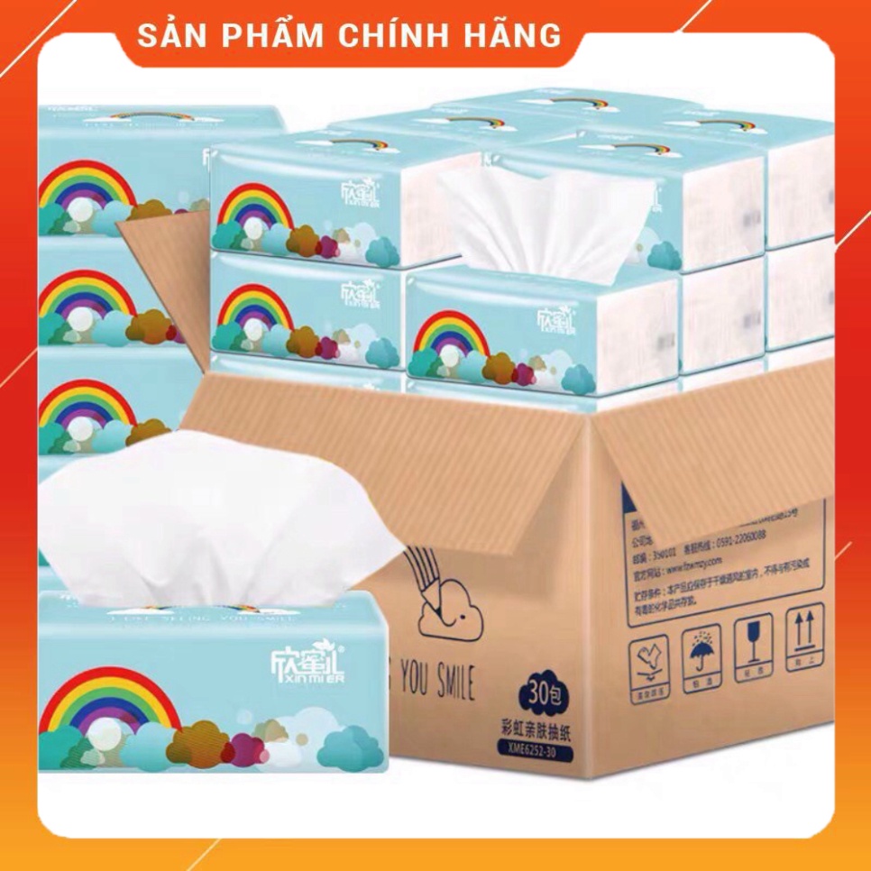 THÙNG GIẤY ĂN CẦU VỒNG 30 GÓI