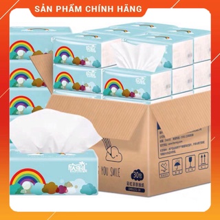 Thùng giấy ăn cầu vồng 30 gói
