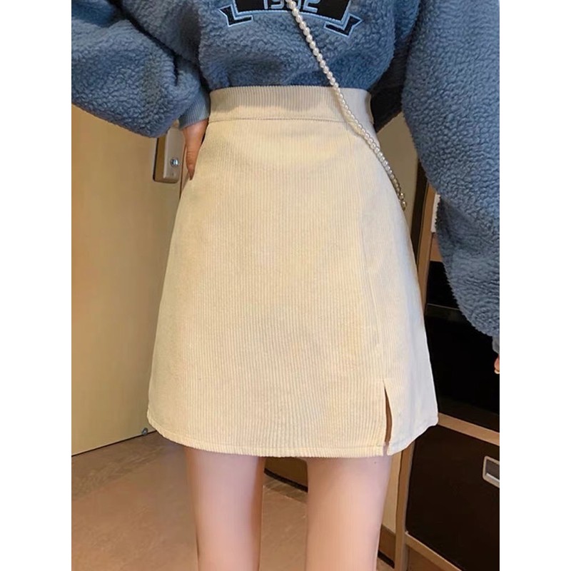 Chân váy nhung dáng chữ A trẻ trung