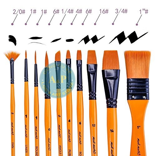 Bộ Cọ Vẽ Mont Marte BMHS0030 Acrylic Taklon Brush