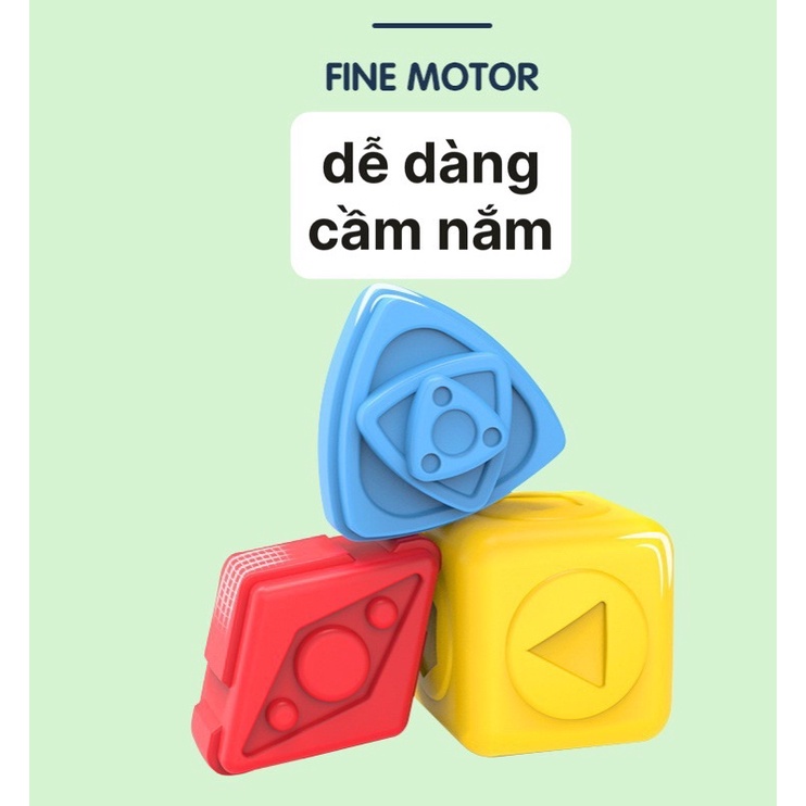 Đồ chơi giáo dục Montessori hộp đan dây cho trẻ sơ sinh đến 12th tuổi, hộp xúc giác rèn luyện giác quan cho bé nhỏ