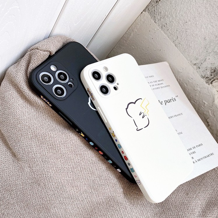 Ốp lưng iphone Pokepoke cạnh vuông in hình viền 6/6plus/6s/6splus/7/7plus/8/8plus/x/xr/xs/11/12/13/pro/max/plus/promax | BigBuy360 - bigbuy360.vn
